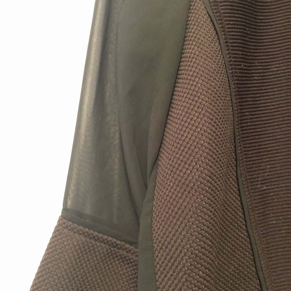 BCBGeneration Black Mesh Ribbed Sweater - Picture 2 of 5